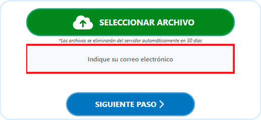 Ingrese su dirección de correo electrónico