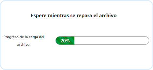 Espere a que se recupere el archivo